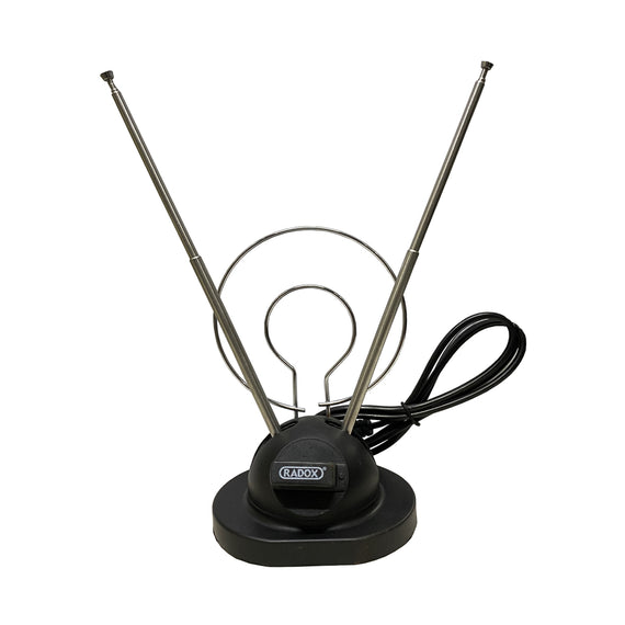 ANTENA VHF / UHF PARA INTERIORES CON POTENCIÓMETRO  RADOX   015-338