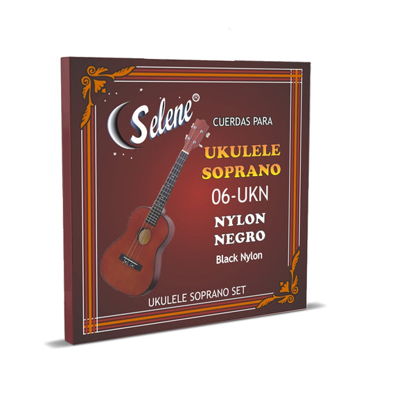 JGO DE CUERDAS P/ UKULELE NYLON NEGRO  SELENE   06-UKN