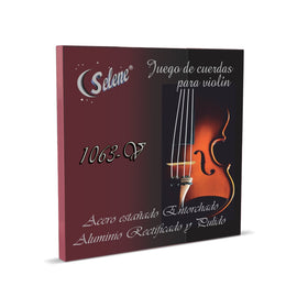 CUERDA 3ra. SELENE PARA VIOLIN ENTORCHADO DE ALUMINIO PULIDO SEMIPLANO  1063-V