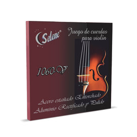 CUERDA 4ta. SELENE PARA VIOLIN ENTORCHADO DE ALUMINIO PULIDO SEMIPLANO 1064-V