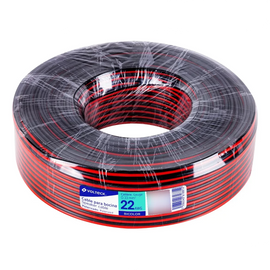 Rollo de 100 m de cable polarizado bicolor p/bocina 22 awg  VOLTECK  CABO-22B - Hergui Musical