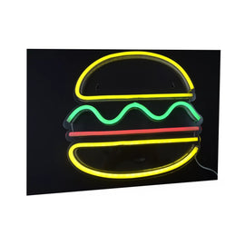 ANUNCIO LUMINOSO DE LEDS TIPO NEON HAMBURGUESA  RADOX   246-449