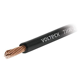 Cable por metro CAL. 10 de cable THHW-LS, color Negro  VOLTECK   CAB-10N - Hergui Musical