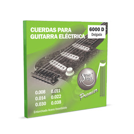 JGO DE CUERDAS P/ GUITARRA ELECTRICA DELGADA  SELENE  6000-D