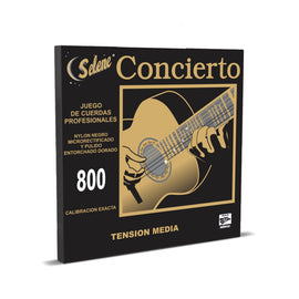 JGO DE CUERDAS NYLON NEGRO CONCIERTO SELENE 800