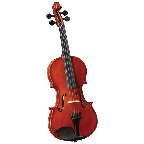 Violín 1/2 Cervini con tapa de abeto, fondo y costados de maple, cabezal de maple sólido, afinadores milimétricos  HV-100-1/2 - Hergui Musical