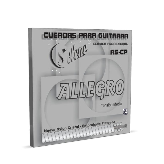 JGO DE CUERDAS NYLON CRISTAL  ALLEGRO   SELENE  AS-CP