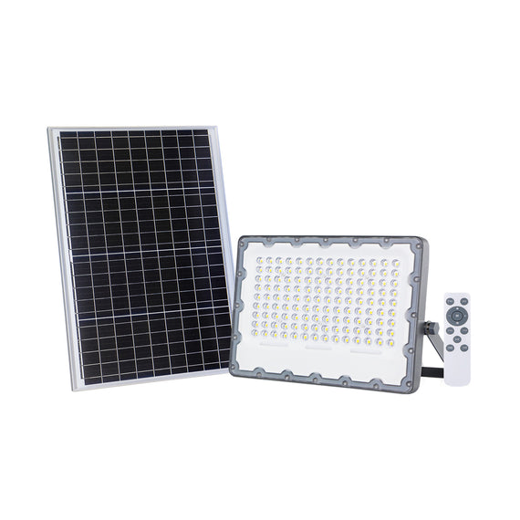 REFLECTOR LED SOLAR CON PANEL SOLAR MONTABLE, CONTROLADOR, SENSOR Y BATERIA RECARGABLE INCLUIDA. 2300LM BLANCO FRÍO 6500K  ARTLITE   ASL-002