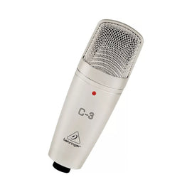 Micrófono de condensador BEHRINGER de doble diafragma, ideal para grabación en estudio y aplicaciones en vivo    C-3