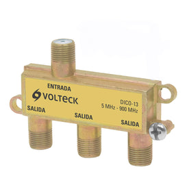 Divisor de 1 entrada y 3 salidas coaxial  VOLTECK  DICO-13