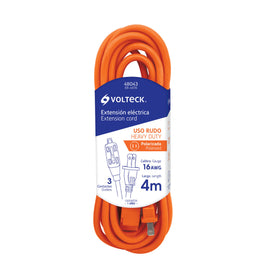 EXTENSION ELECTRICA DE USO RUDO 4M 2X16 AWG   VOLTECK    ER-4X16