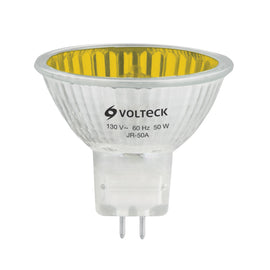 LAMPARA DE HALOGENO AMARILLO 50W TIPO mr16 EN CAJA    VOLTECK    JR-50A