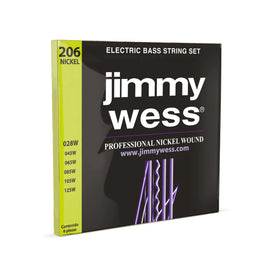 Jgo. de 6 cuerdas para bajo eléctrico  JIMMY WESS  WNB206