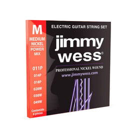 JGO DE CUERDAS ELECTRICA POWER MIX .011 JIMMY WESS JWGE-1011N