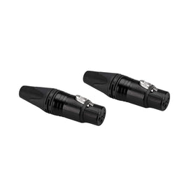 PAQ. 2 PZAS. DE CONECTOR XLR HEMBRA P/PLATA NEUTRIK NC3FXX-BAG(2)