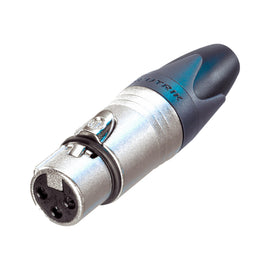 PLUG XLR HEMBRA 3 POLOS SERIE XX, CROMADO, A GRANEL  NEUTRIK   NC3FXX-D