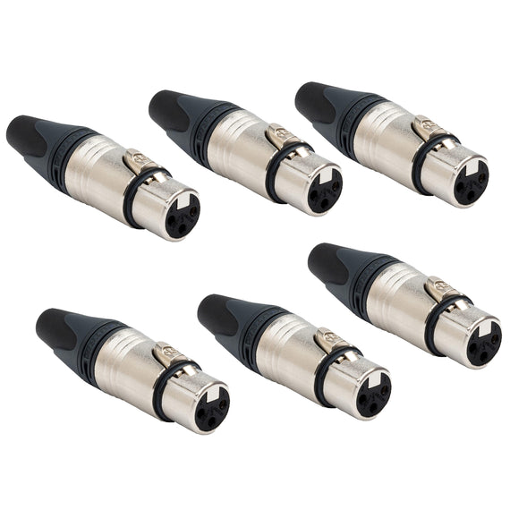 PAQ. 6 PZAS. DE CONECTOR XLR HEMBRA NEUTRIK    NC3FXX(6)