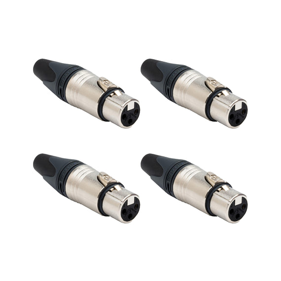 PAQ. 4 PZAS. DE CONECTOR XLR HEMBRA NEUTRIK    NC3FXX(4)