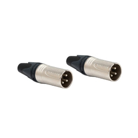 PAQ. 2 PZAS. DE CONECTOR XLR MACHO NEUTRIK NC3MXX(2)