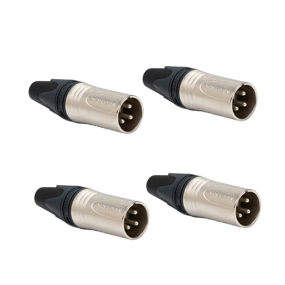 PAQ. 4 PZAS. DE CONECTOR XLR MACHO NEUTRIK NC3MXX(4)