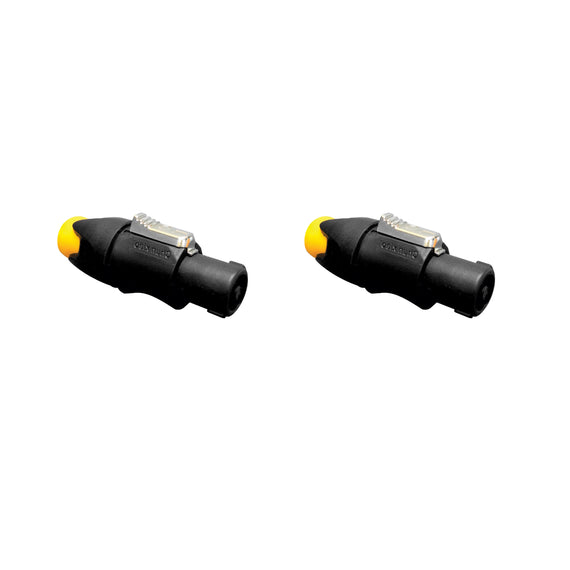 PAQ. 2 PZAS. DE PLUG MACHO PARA AUDIO PROFESIONAL 4 PIN CON SEGURO  KAPTON   PL-266(2)