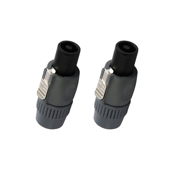 PAQ. 2 PZAS. DE PLUG SPEAKON MACHO 4 POLOS GRIS  KAPTON/WICKED   PL-356(2)