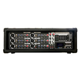 CONSOLA RADSON AMPLIFICADA 6 CANALES 150w RMS 300w PMPO REPRODUCTOR USB, ECUALIZADOR GRÁFICO y CONTROL REMOTO   RPM-6