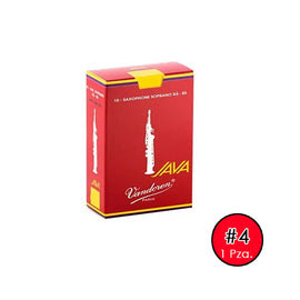 CAÑA No. 4 (1 PZA) PARA SAX SOPRANO VANDOREN J.FILED-RED   SR304R(10) - Hergui Musical