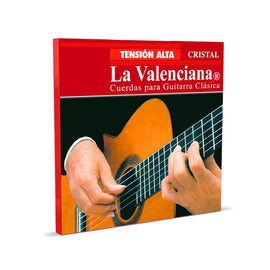 ENCORDADURA LA VALENCIANA PARA GUITARRA CLASICA TENSION ALTA NYLON TRANSPARENTE+ENTORCHADO COBRE   VAGS-440ATC