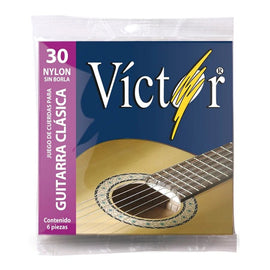 JGO. DE CUERDA NYLON SIN BORLA  VICTOR   VCGS-30