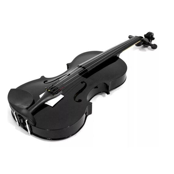 VIOLÍN DE 4/4 DE MADERA COLOR NEGRO ROMMS  VN-304BK