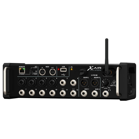 MEZCLADORA BEHRINGER DIGITAL DE RACK PARA TABLETS IPAD/ANDROID 12 ENTRADAS CON 4 PREAMPS MIDAS, 8 ENTRADAS DE LÍNEA, IDEAL PARA APLICACIONES EN VIVO   XR12