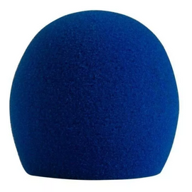 Pantalla antiviento color azul, para todos los micrófonos de esfera y cabeza de diamante  SHURE  A58WS-BLU - Hergui Musical