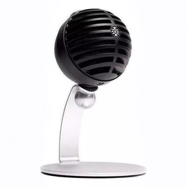 Micrófono digital de condensador, con base metálica de mesa  SHURE  MV5C-USB - Hergui Musical