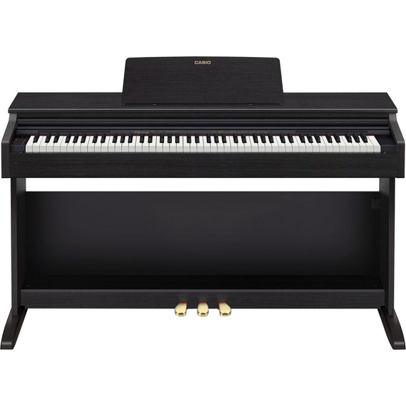 Piano digital de 88 teclas con acción de martillo en escala Tri-Sensor, carcasa en color negro, teclas de imitación de ébano y marfil  CASIO  AP-270BK