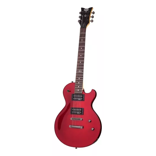 Guitarra eléctrica sólida, rojo metálico, cuerpo de tilo, contorno tapa arqueada, brazo de maple, diapasón de palo de rosa  SGR BY SCHECTER  SOLO-II-MRD