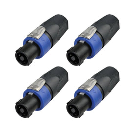 PAQ. 4 PZAS. DE CONECTOR SPEAKON 4 POLOS NEUTRIK NL4FX(4)