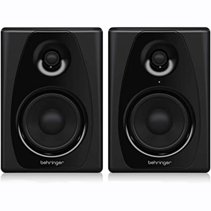 PAR DE MONITORES BEHRINGER BIAMPLIFICADOS DE 2 VÍAS, 4 AMPLIFICADORES DE ALTA RESOLUCIÓN, POTENCIA: 100w RMS, DRIVER LF DE 5