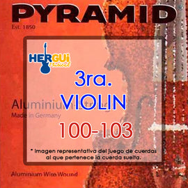 CUERDA 3RA. P/ VIOLIN 4/4 PYRAMID  100-103 - Hergui Musical