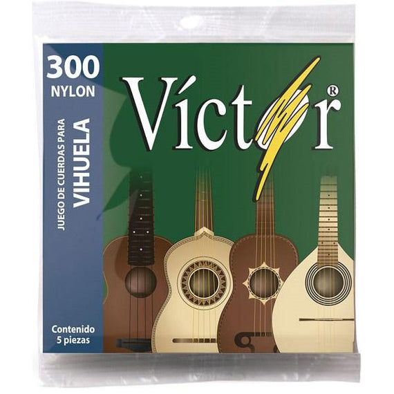 JGO. DE CUERDAS PARA VIHUELA VICTOR NYLON    VCVH-300 - herguimusical