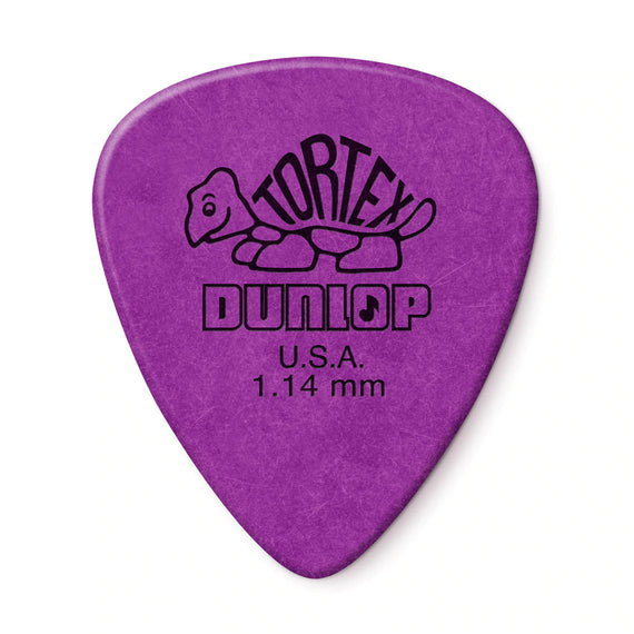 PUA 1 PIEZA DUNLOP TORTEX DTD 1.14 MORADA  DUNLOP   418B1.14(36) - Hergui Musical