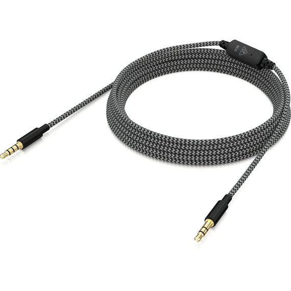 Cable de extensión de audio para audífonos premium con micrófono integrado, 2 metros de longitud  BEHRINGER   BC11 - Hergui Musical