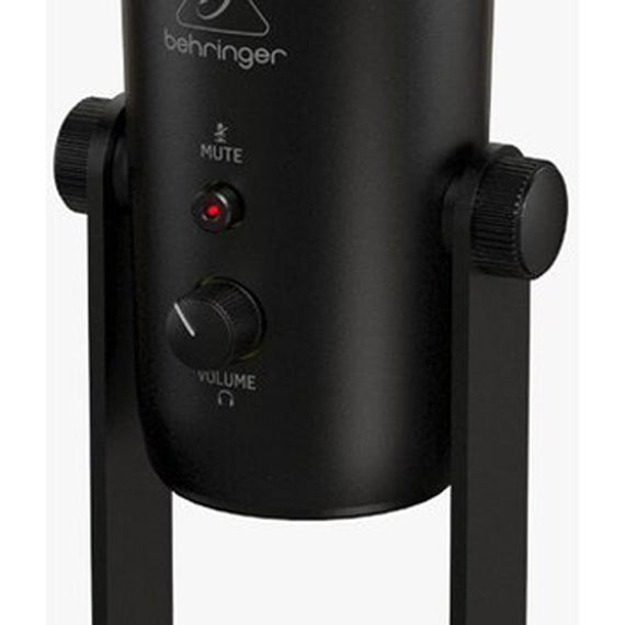 Micrófono de condensador BEHRINGER de múltiples cápsulas, interfaz USB  incorporada, ideal para vocalistas, podcasters, grabaciones de campo,  sesiones de home studio, conferencias telefónicas BIGFOOT