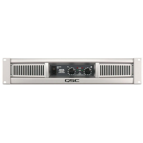 AMPLIFICADOR QSC ESTÉREO - POTENCIA: 500W POR CANAL 8 ?; 700W POR CANAL 4 ? - ENTRADAS 2 XLR + 2 TRS + RCA ESTEREO- SALIDAS 2 X NL4/TS COMBO / 2 X TORNILLO  QSC   GX5 - herguimusical