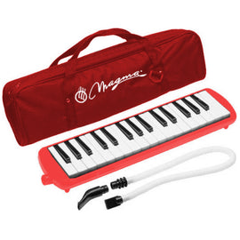 MELÓDICA "PIANO" 32 NOTAS CON FUNDA, COLOR ROJO  MAGMA   M3202 - herguimusical