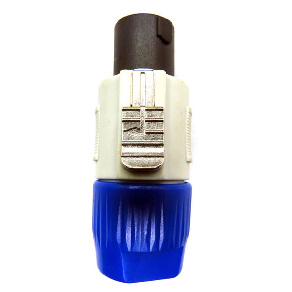 PLUG SPEAKON 4 POLOS PROFESIONAL BLANCO/AZUL   WICKED   SS2-1079 - herguimusical