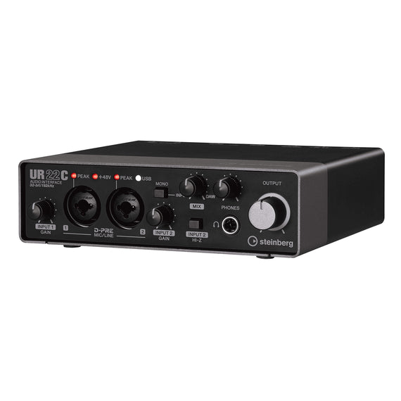 INTERFAZ CON USB 3 TIPO C 2X2 CH I/O MIDI&DSP  STEINBERG   UR22C - herguimusical