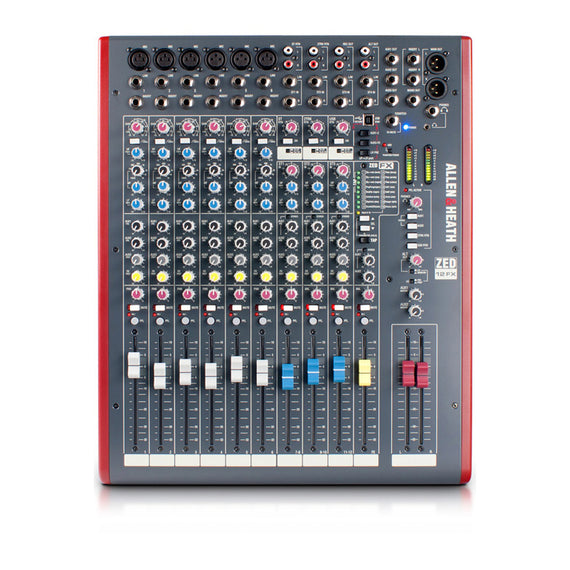 MEZCLADORA PASIVA 12 CANALES (6 DIRECTOS, 6 COMPARTIDOS) ALLEN & HEATH   ZED-12FX - herguimusical